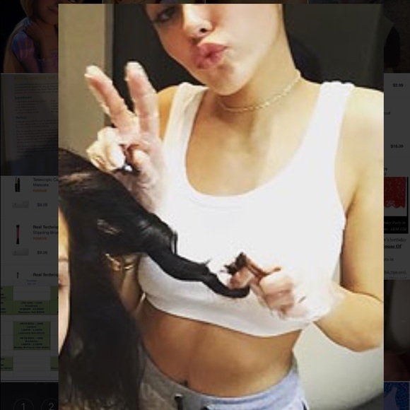 Topshop White Bralette! as seen on Madison Beer