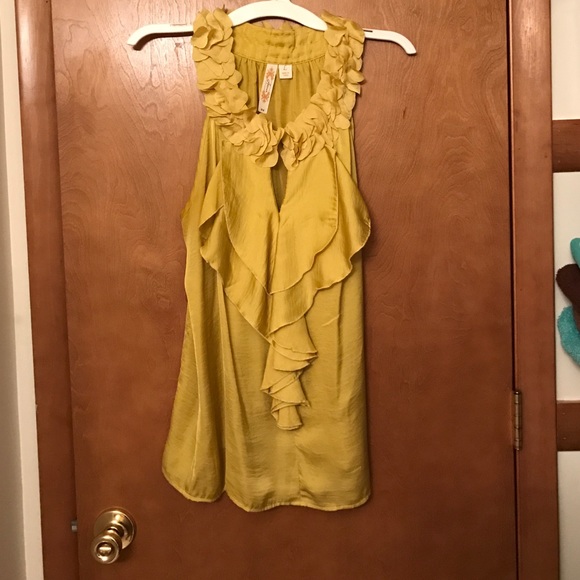 Gold Silk Blouse