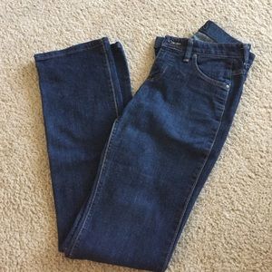 Dark wash Q Baby Wrangler women's jeans