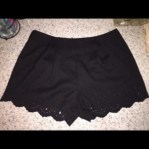 Black dressy shorts