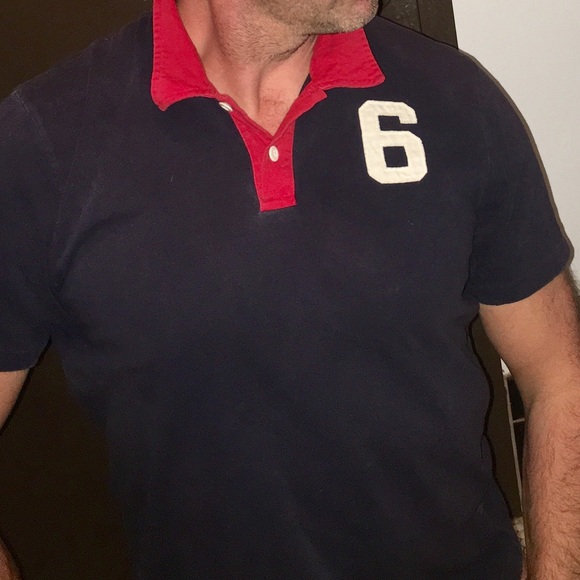 💥SALE 💥 PRICE ⬇️ A&F Men's Sports Polo XL Rugby - Picture 2 of 4