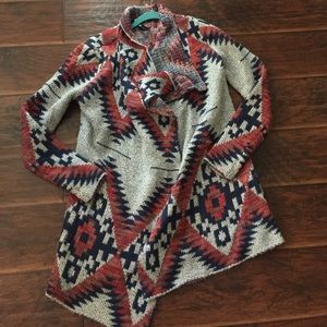 Aztec print sweater.