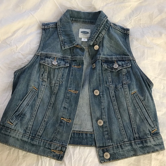 Old navy sleeveless denim vest