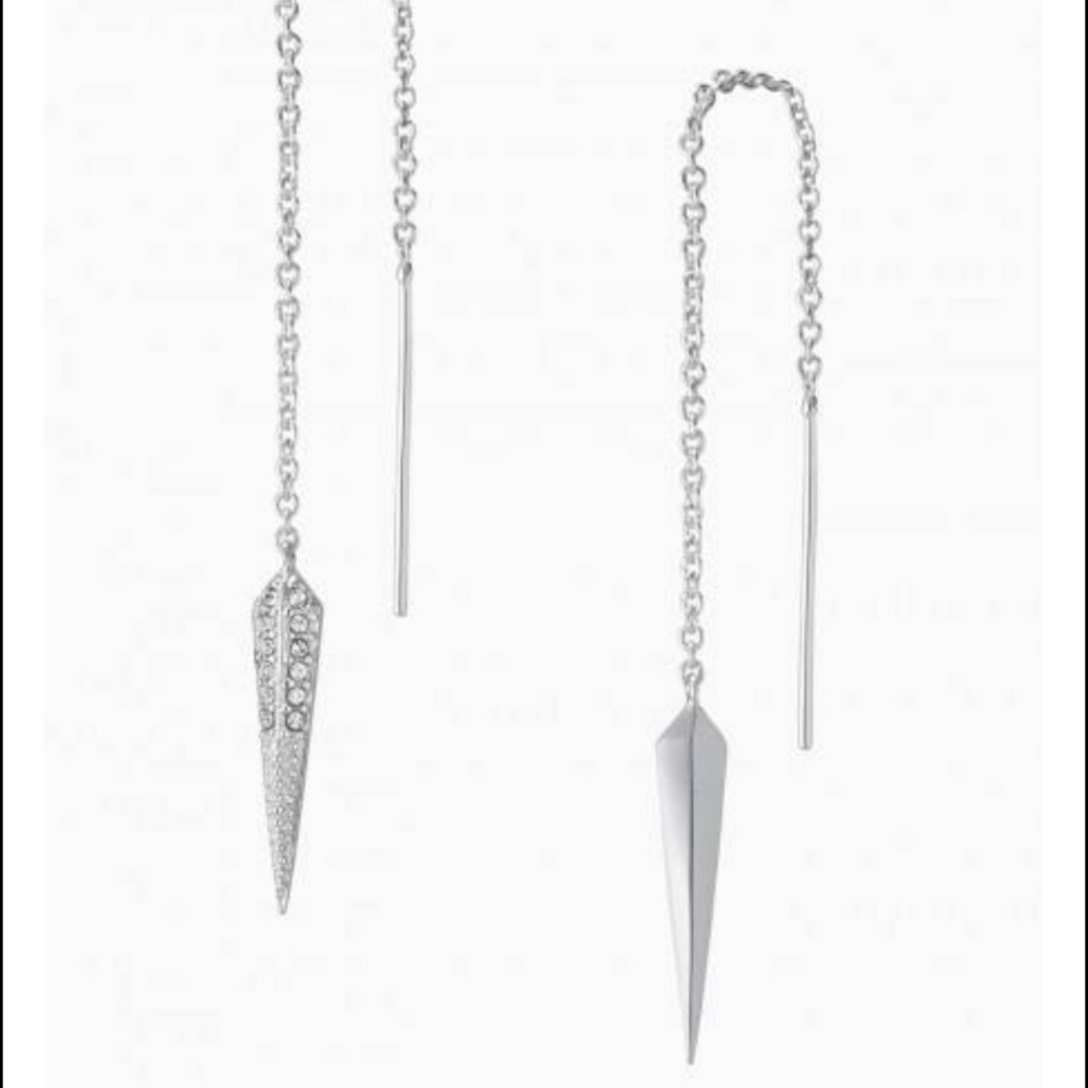 Stella & dot SEINE THREADER EARRINGS - NEVER WORN