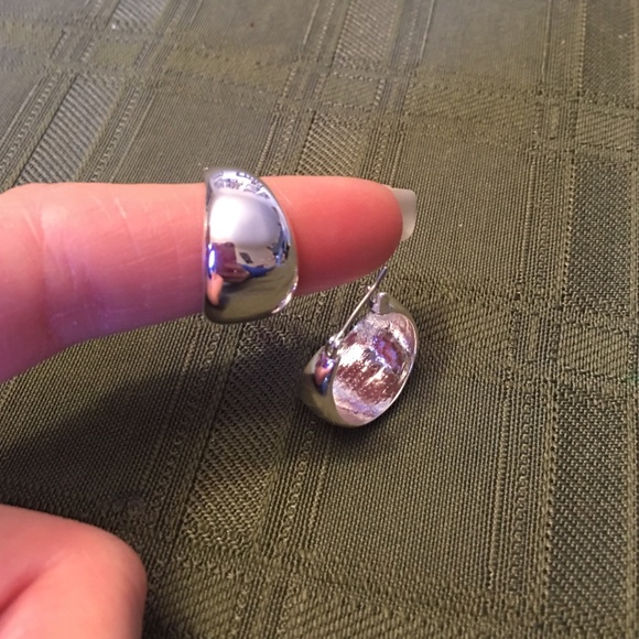 Chloe + Isabel silver hoop earrings
