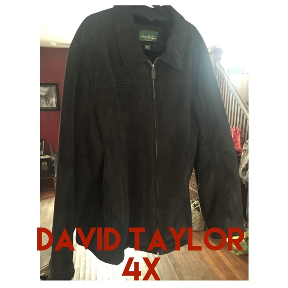 Men's 4X Black Real Suede Jacket NWOT