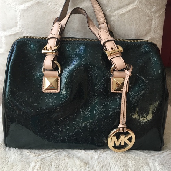 Michael Kors Grayson Forest Green Handbag