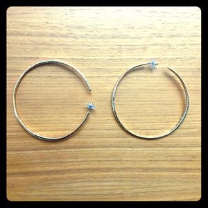 Alexis Bittar Crystal Encrusted Hoop Earrings