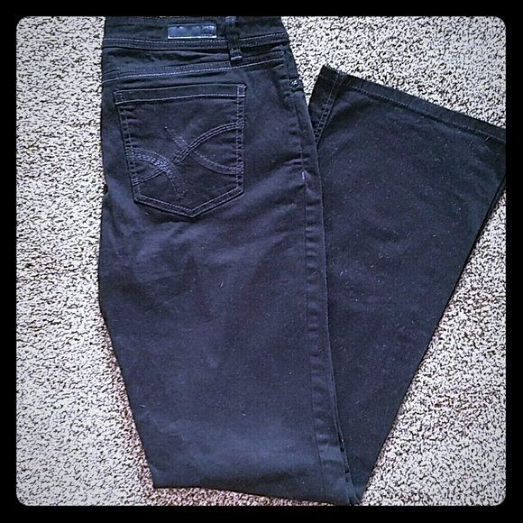 Lei black boot cut pants
