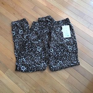 Leopard jogger pants