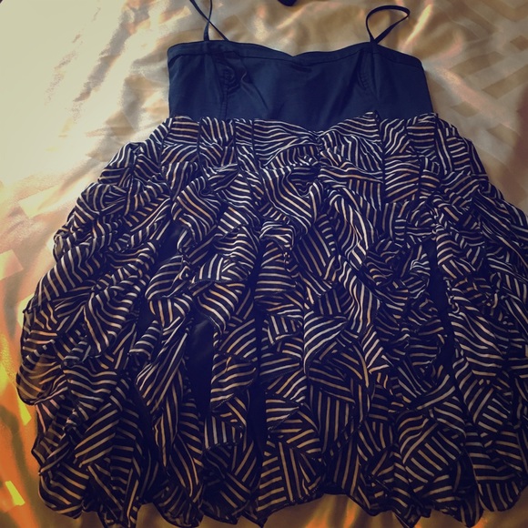 Navy and white H&M dress