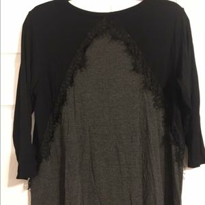Stitch fix loveappella Paulo Lace detail top