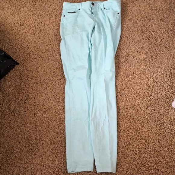Mint skinny jeans