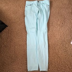Mint skinny jeans