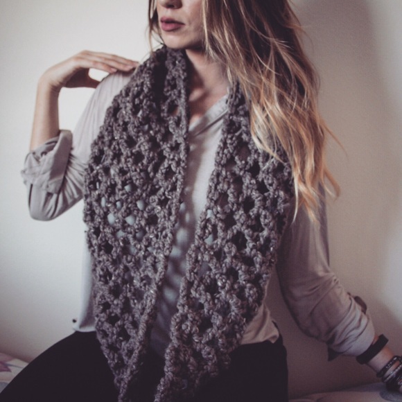 handmade Accessories - Diamond Long Cowl Scarf Handmade handmade Accessories - Diamond Long Cowl Scarf Handmade
