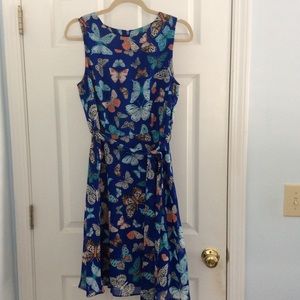 Wallis Butterfly Print Dress - UK12/US8