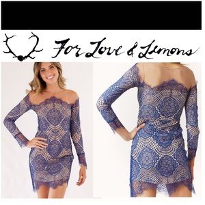 For Love and Lemons blue dress