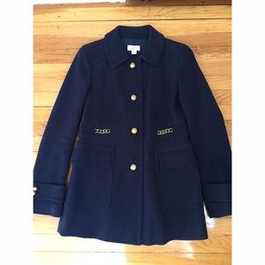 ‼️EVERYTHING MUST GO‼️ Loft Navy Coat
