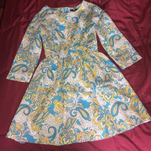 Blue Paisley H&M dress