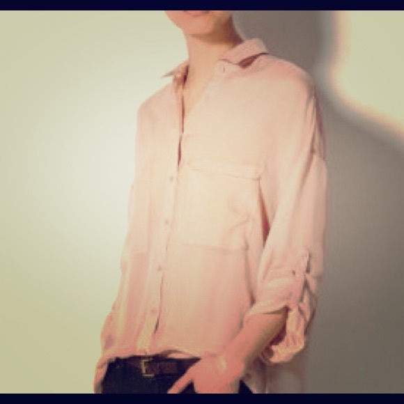 SOLD Massimo Dutti Silk Blouse Size 10 - Picture 1 of 4