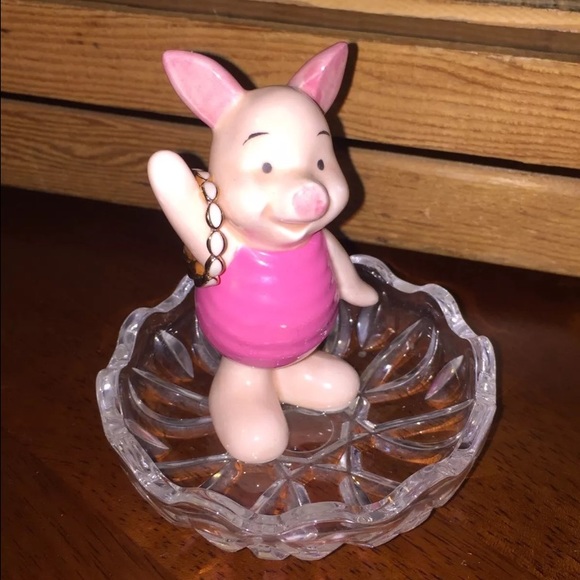 Antique Ring Dish Jewelry Holder Piglet