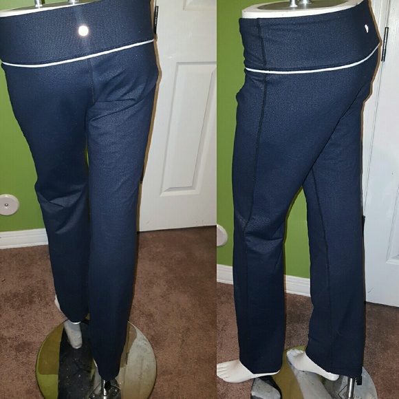lululemon slub denim groove  pants sz 8