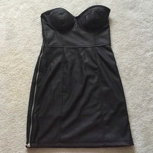 BRAND NEW Forever 21 Faux Leather Bustier Dress