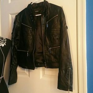 Leather jacket black