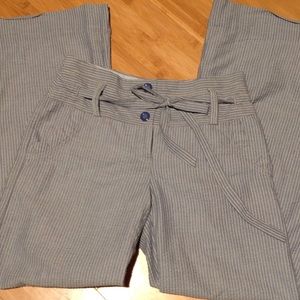 Elevenses Wide Leg Gray Stripe Pants *SALE*