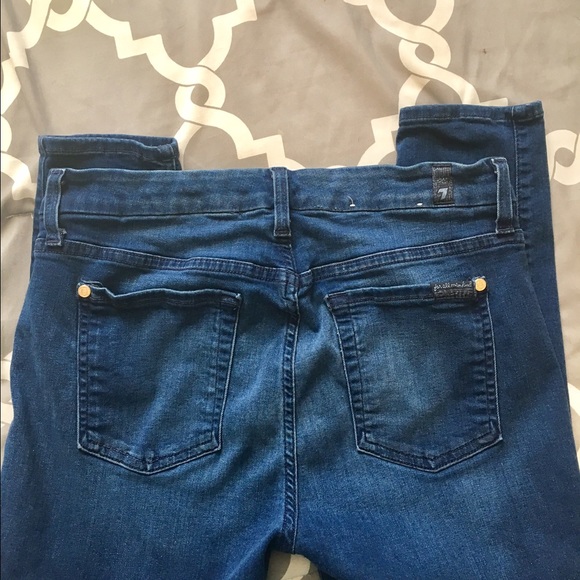 7 for all Mankind Midrise Ankle Skinny Jeans