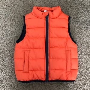 Crazy 8 Orange infant puffer vest