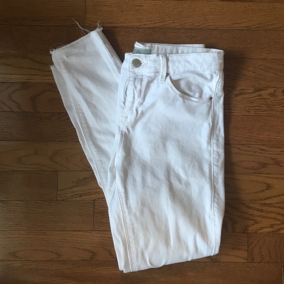 White Topshop Leigh Jeans