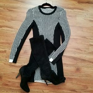 BCBGeneration color block sweater dress