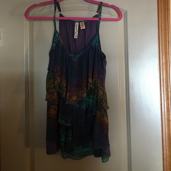 Colorful animal print tank