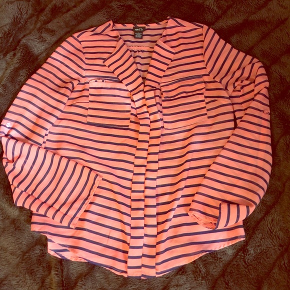 Rue 21 Women's Stripe Flowy Top, Size Large😍