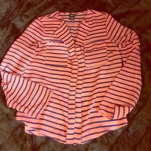Rue 21 Women's Stripe Flowy Top, Size Large😍