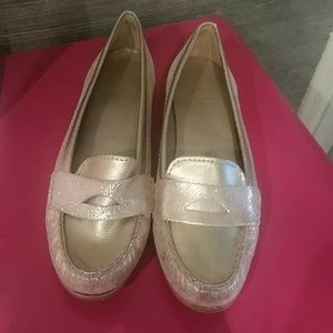 Gorgeous Gold Cole Haan Loafers