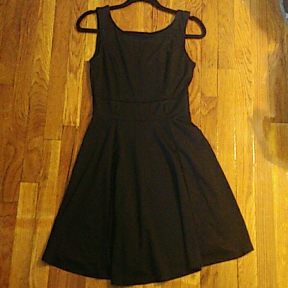 Black skater style dress size medium