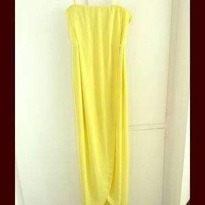 Chartreuse Yellow BCBG Maxi Gown with bodice