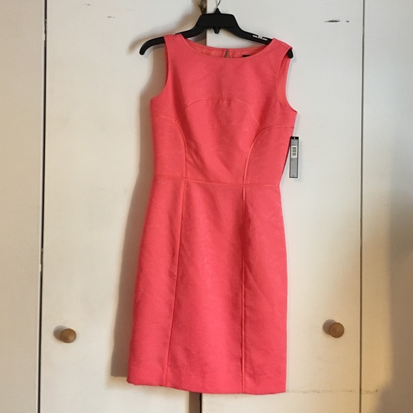 NEW WITH TAGS Tahari coral dress