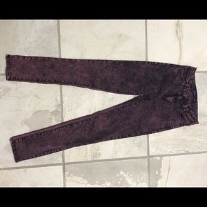 Just USA purple acid wash jeans