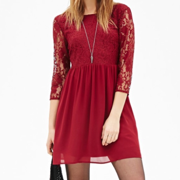 Red/magenta casual dress