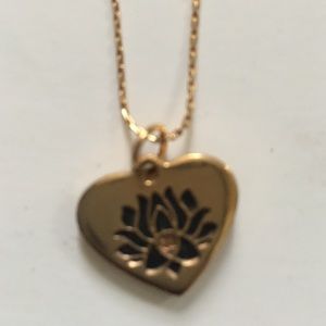 Alex & ani gold lotus necklace