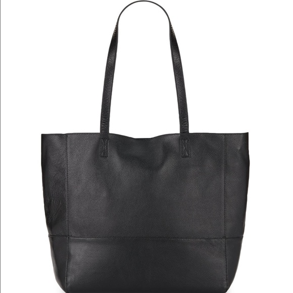 all leather tote