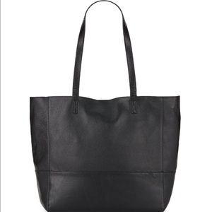 all leather tote
