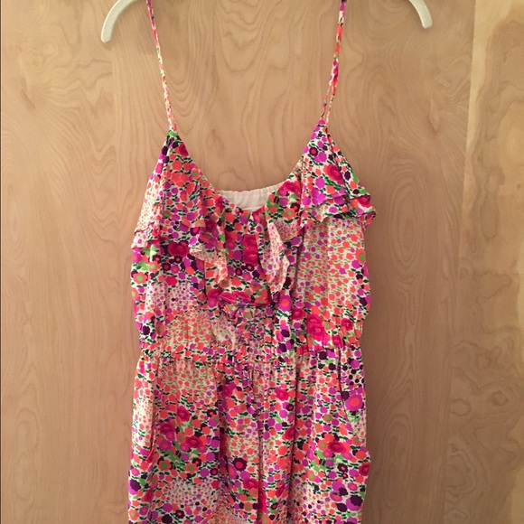 Shoshanna Floral Spaghetti Strap dress 6 w/pockets