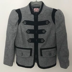Gray & Black Blazer Jacket