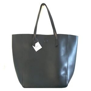 Black and Blue Reversible Tote Bag