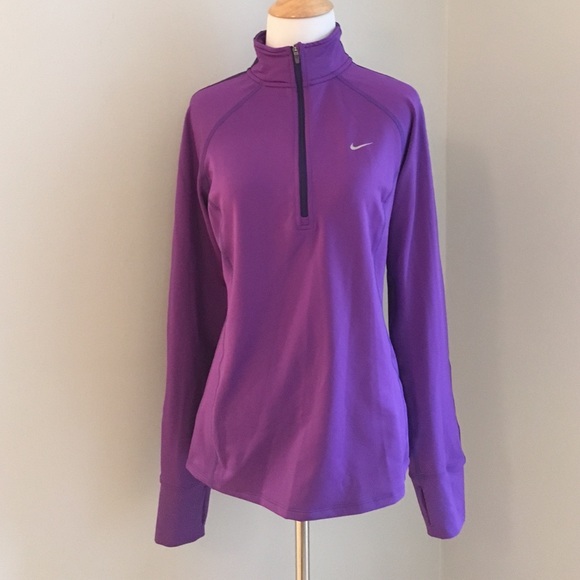 Nike Tops - Nike Dry-Fit Purple Half Zip
