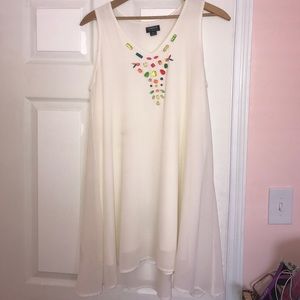 Flowy babydoll style beaded dress